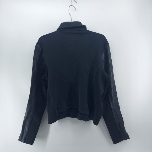 vigoss jacket women size XL black faux leather sleeve - Picture 2 of 11